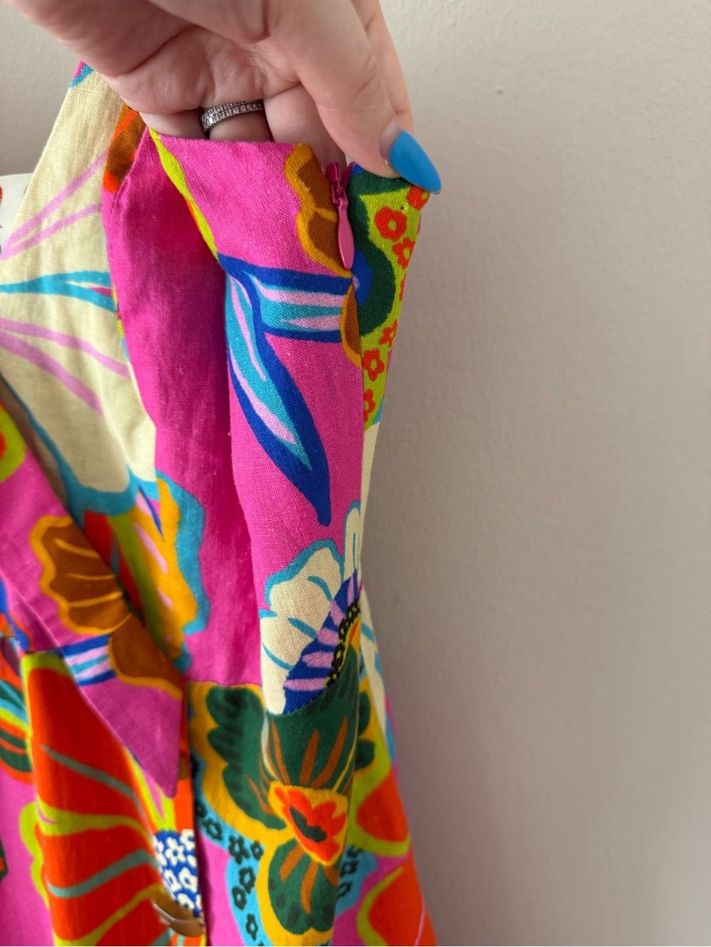 NWT - Farm Rio - Garden Mini Dress - Pink/Rose - Picture 11 of 14
